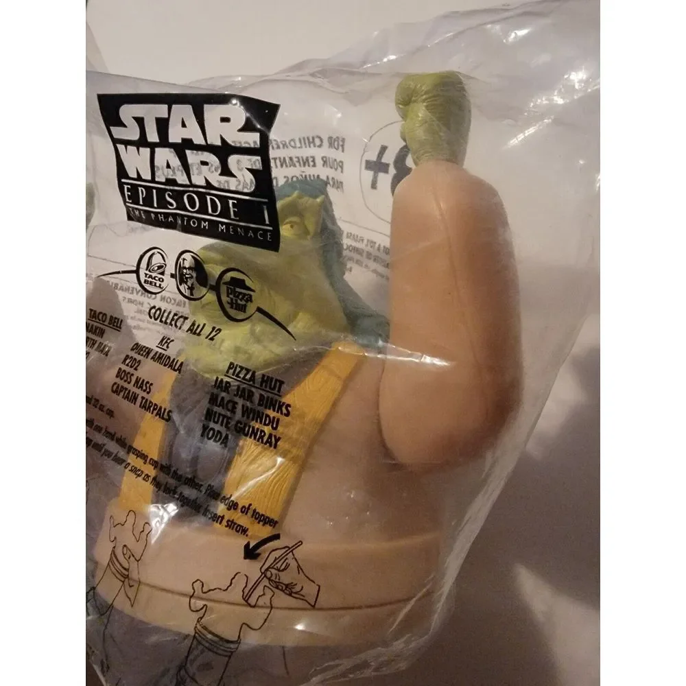 Star Wars Episode 1 Cup Only KFC Taco Bell Pizza Hut 1999 Vintage Topper Sealed